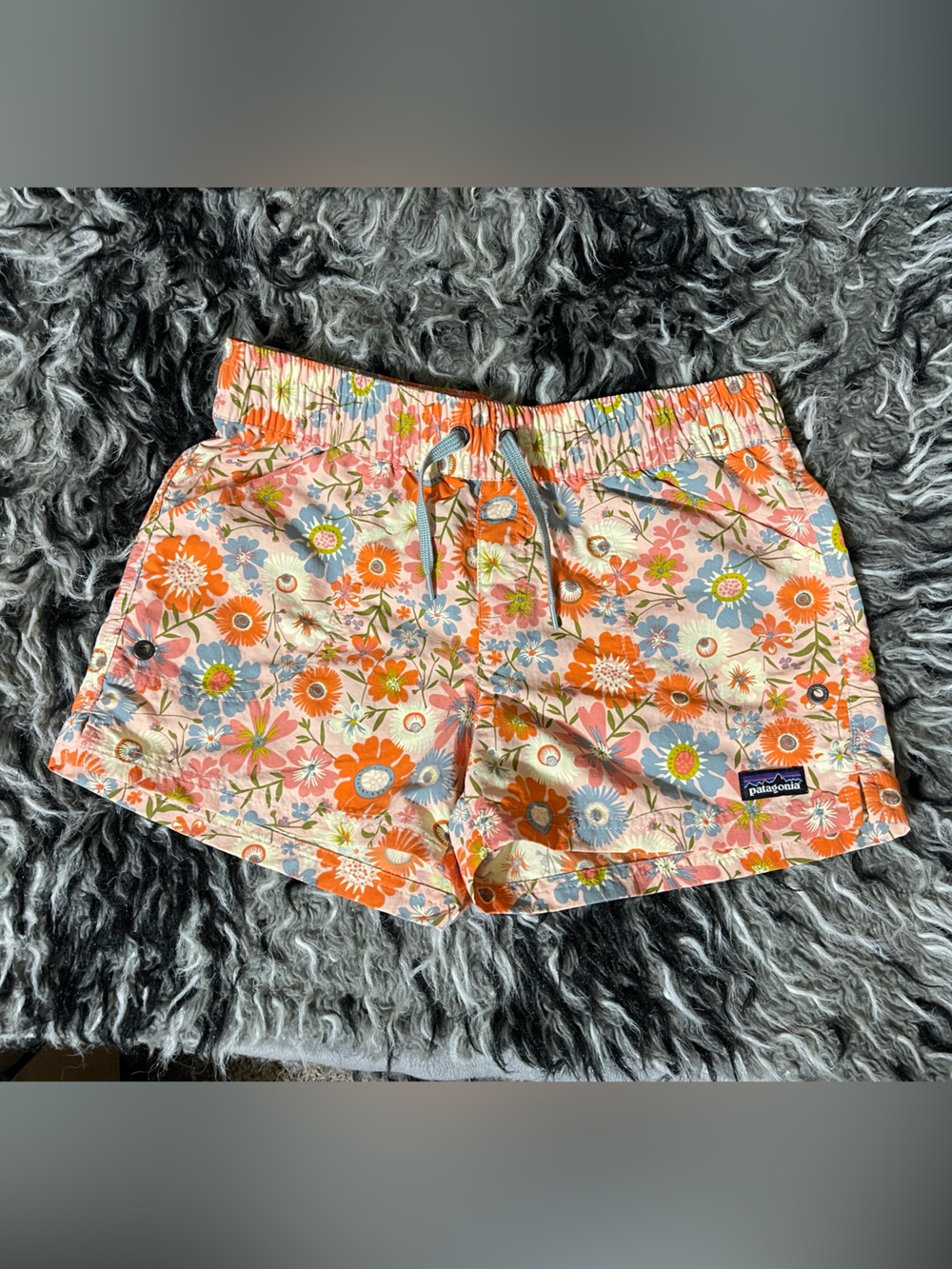Patagonia Baggies Shorts Youth XL Way Back Sunlit Pink Outdoor Athletic Shorts